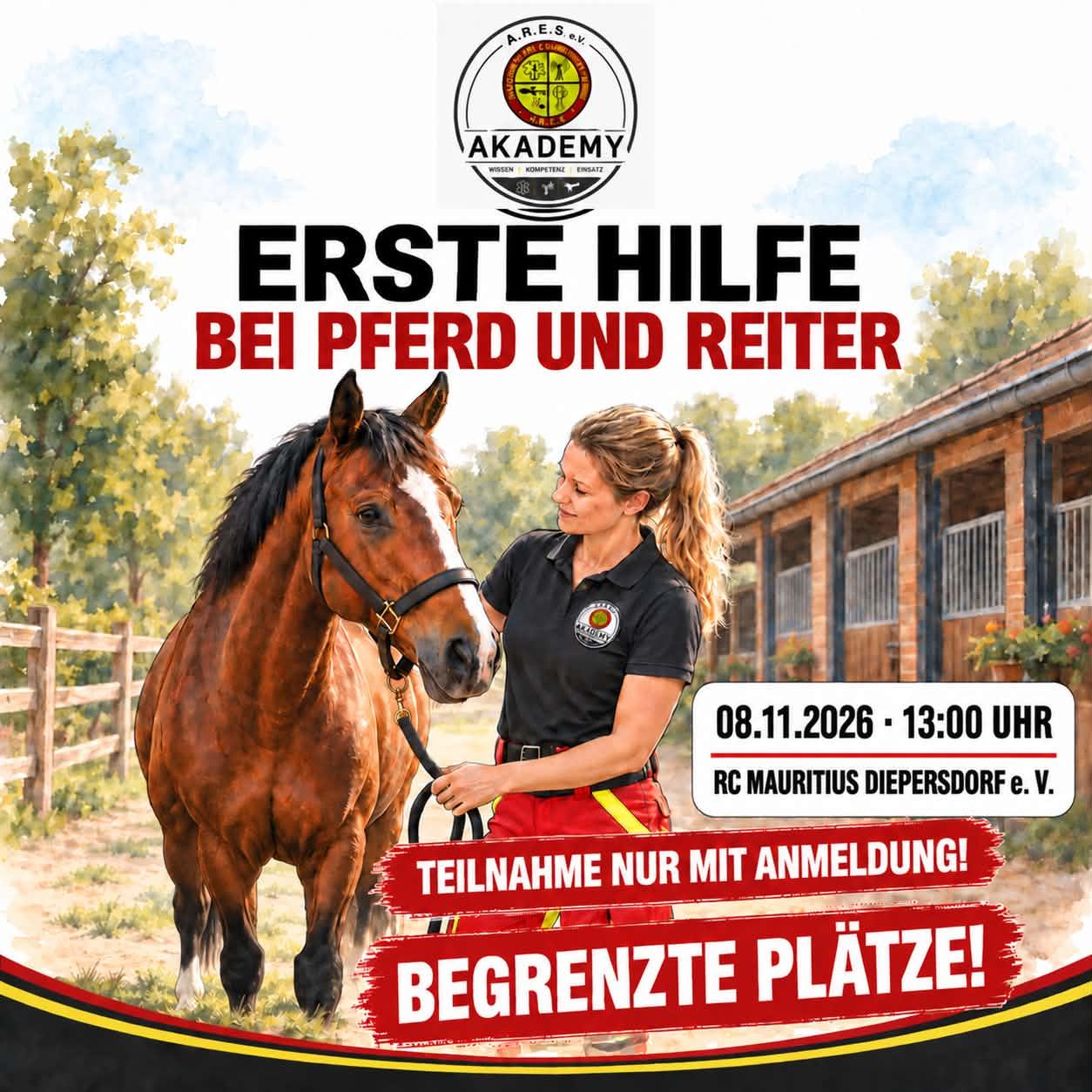 Erste Hilfe Kurs für Pferd und Reiter